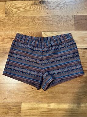 J.Crew Women's Aztec Jacquard Boardwalk Shorts, Size 8